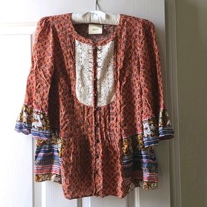 Anthropologie button down blouse